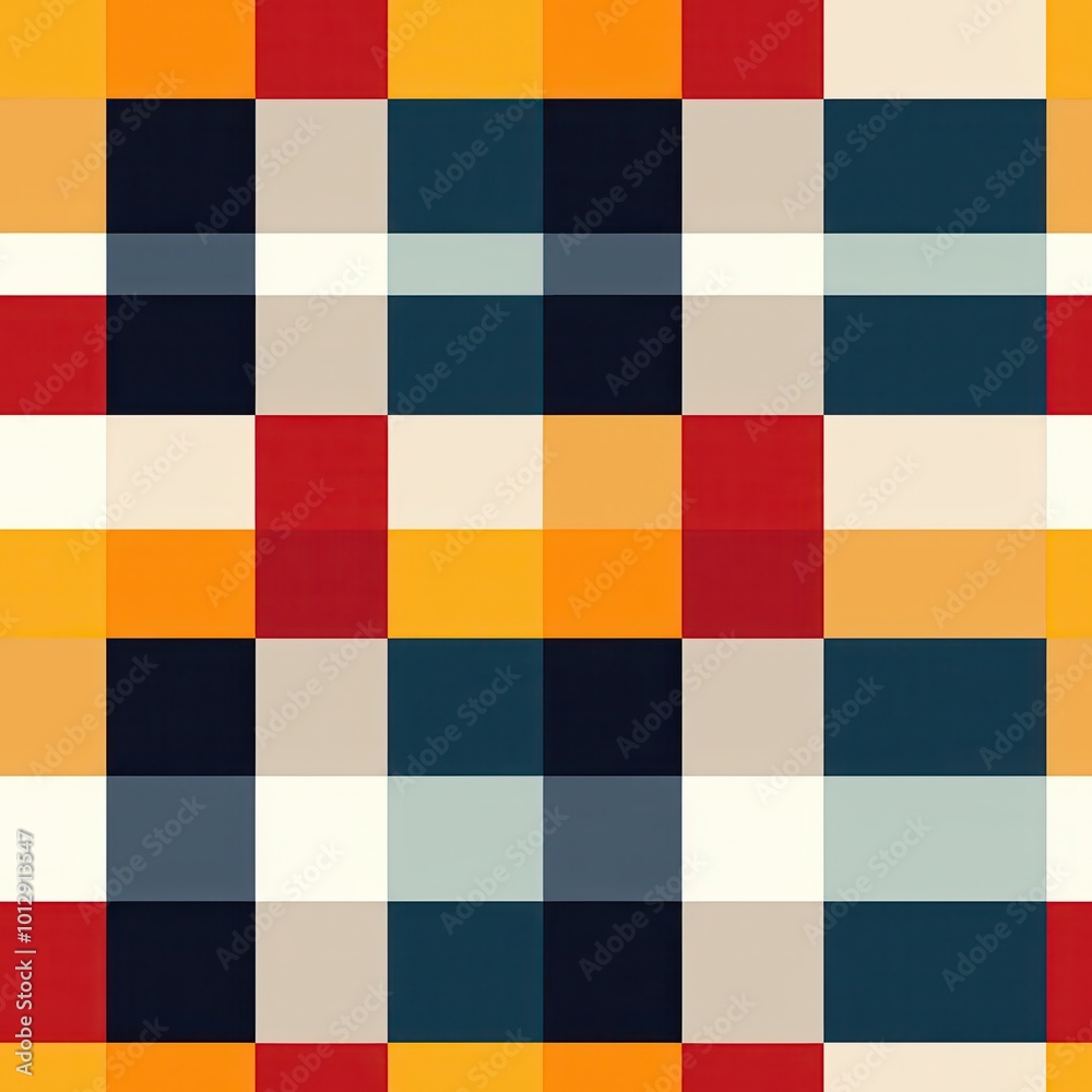 A colorful geometric pattern featuring squares in various hues, creating a vibrant and modern textile design. A colorful geometric pattern featuring squares in various hues, creating a vibrant and modern textile design.