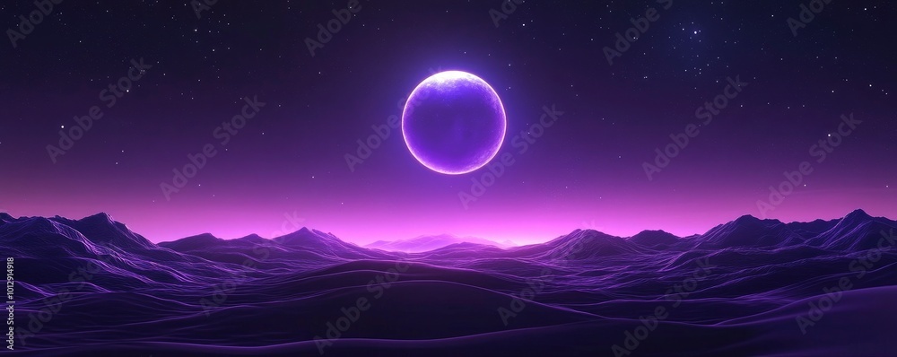 A dark blue-purple, shimmering, grainy gradient sky including a black noise pattern and a moon A dark blue-purple, shimmering, grainy gradient sky including a black noise pattern and a moon