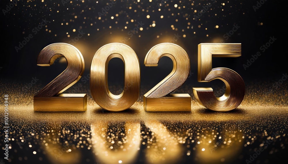 The golden 3D numbers 