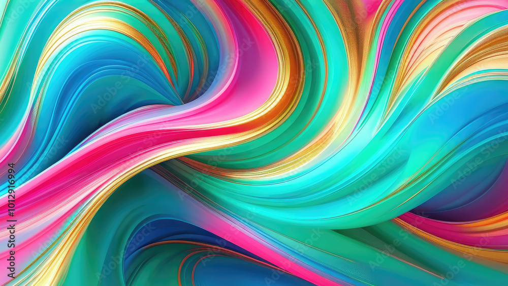 Abstract Fluid Background: Flowing Color Energy Abstract Fluid Background: Flowing Color Energy