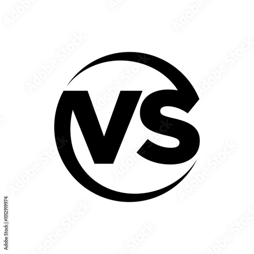 Versus logo. VS letters for sports, fight, competition, battle, match, game. Vector icon.