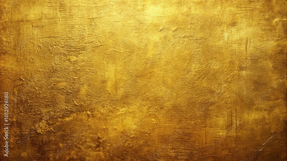 Naklejka premium A textured background of golden hues, reminiscent of ancient artifacts, with a subtle glow that illuminates the surface.