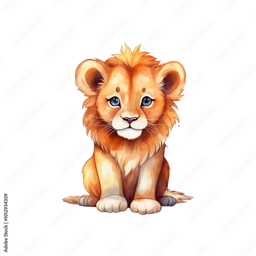 The sitting lion cub is perfect for wildlife posters, educational materials, children's books, and nature themed designs. Generative AI The sitting lion cub is perfect for wildlife posters, educational materials, children's books, and nature themed designs. Generative AI