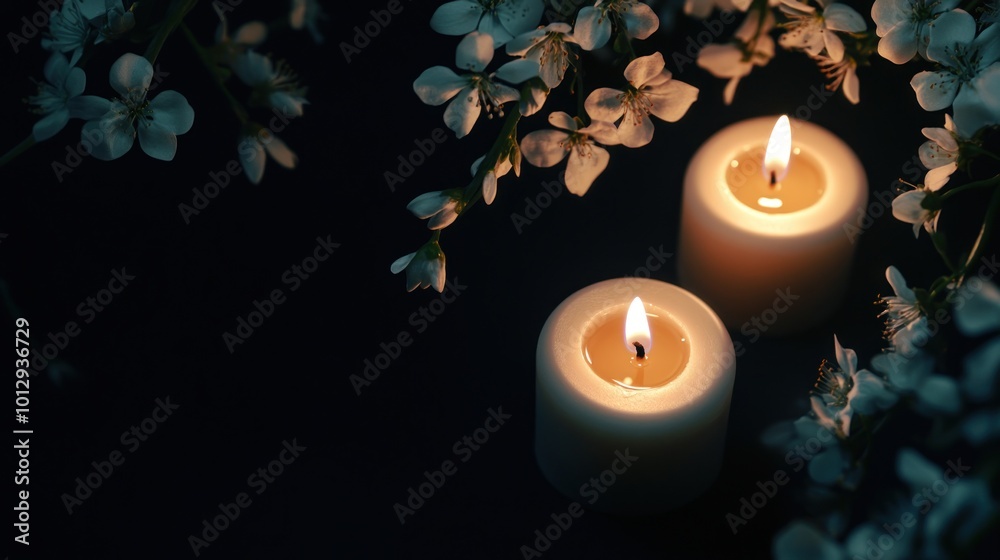 Candles and Flowers in the Dark Candles and Flowers in the Dark