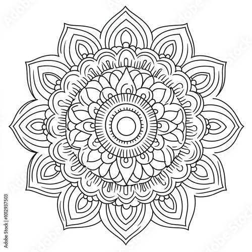 Mandala. Round Ornament Pattern