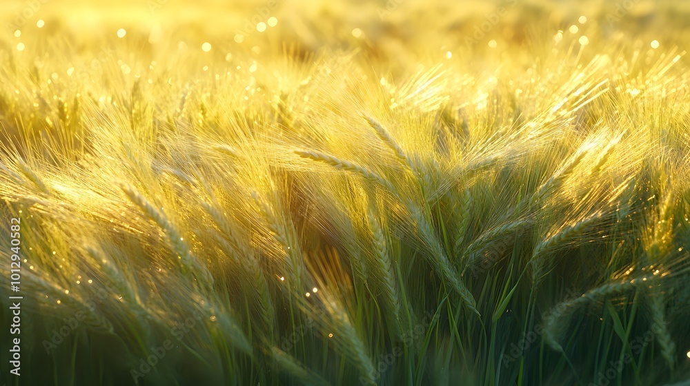 golden wheat field in summer golden wheat field in summer