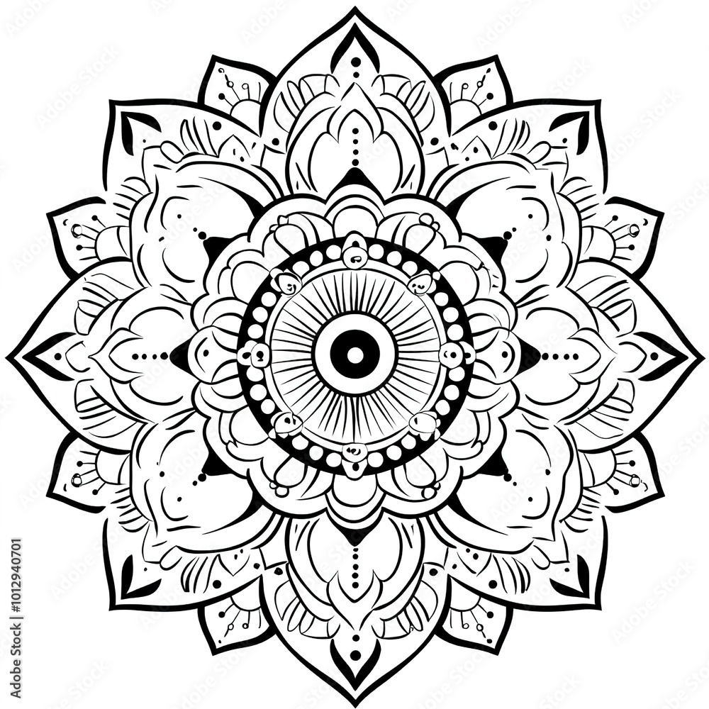 Mandala. Round Ornament Pattern Mandala. Round Ornament Pattern