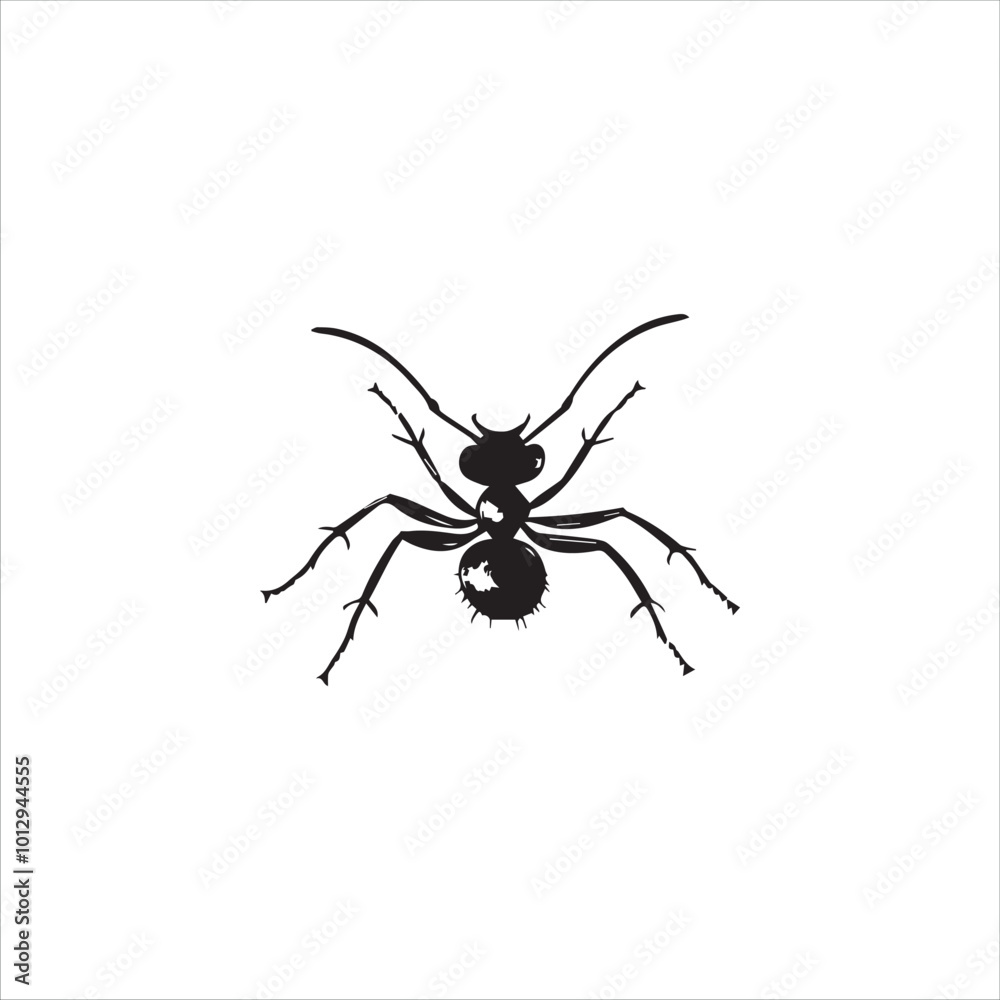 ant isolated on white background ant isolated on white background