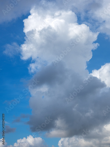 abstract background of blue sky with clouds