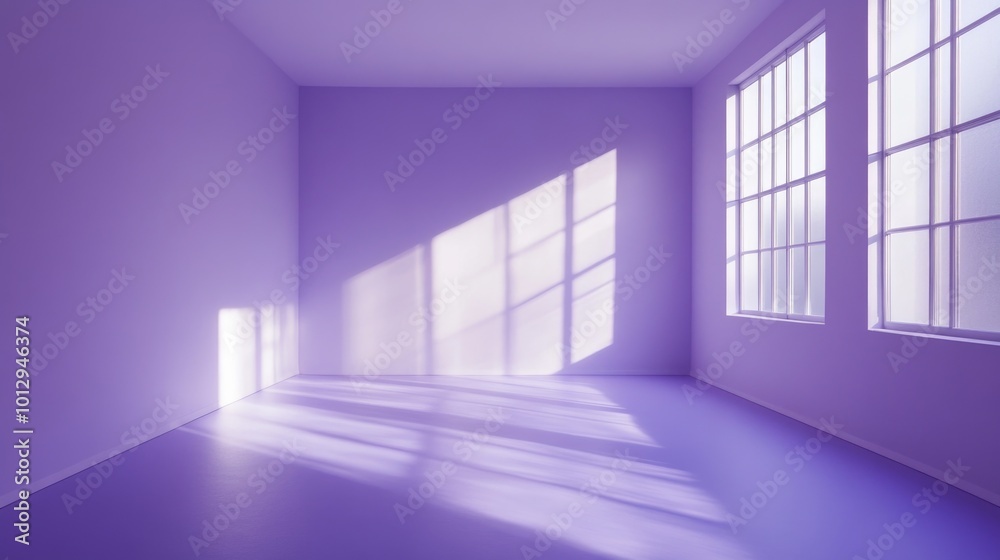 Fototapeta premium Empty Room with Windows