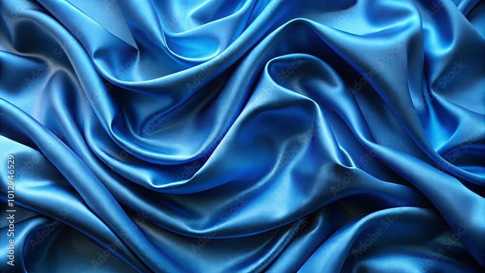 Fototapeta premium Azure Drapery A Symphony of Soft, Flowing Lines and Gentle Curves, Capturing the Essence of Elegance