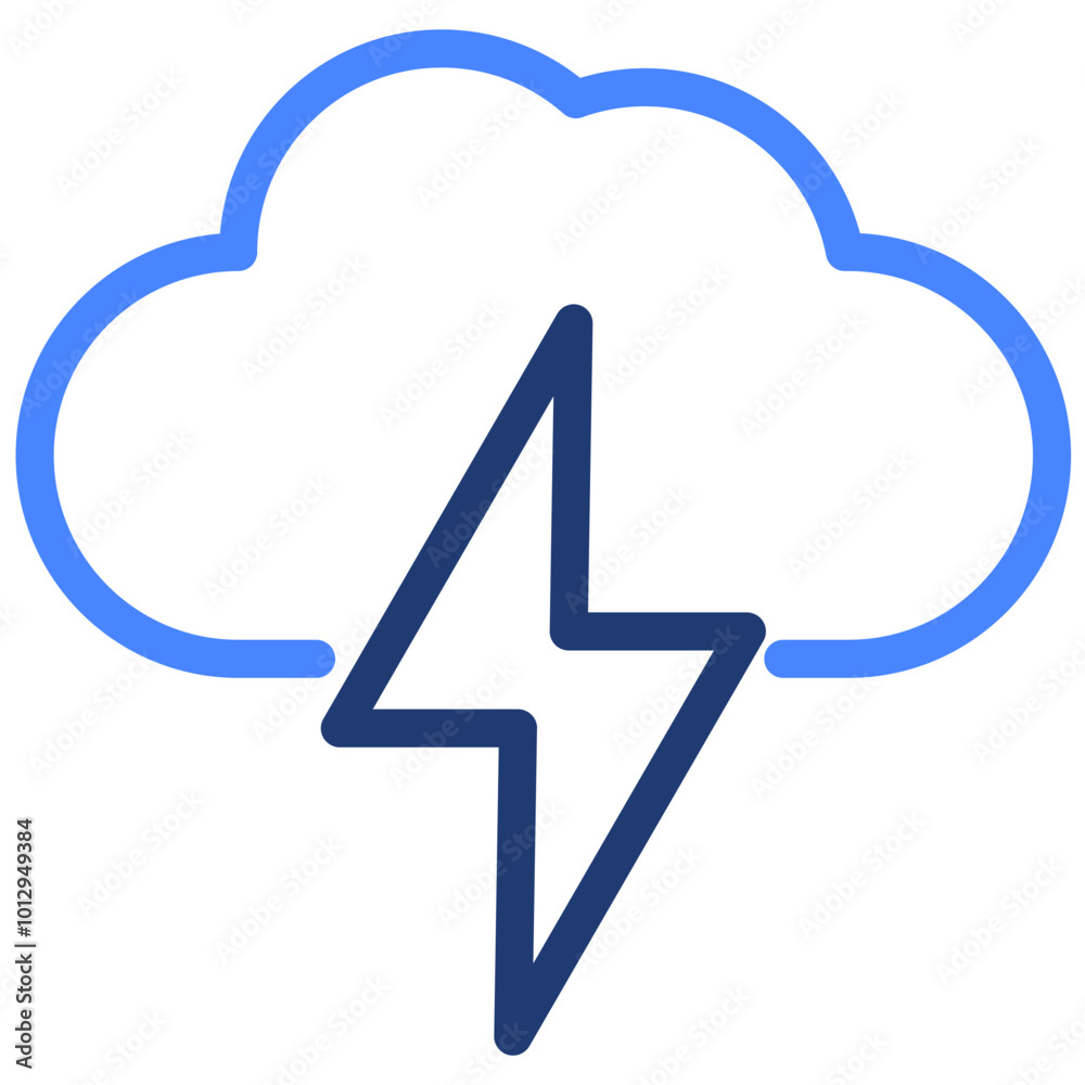 Cloud service and network related line icons. Database and online storage vector Cloud service and network related line icons. Database and online storage vector