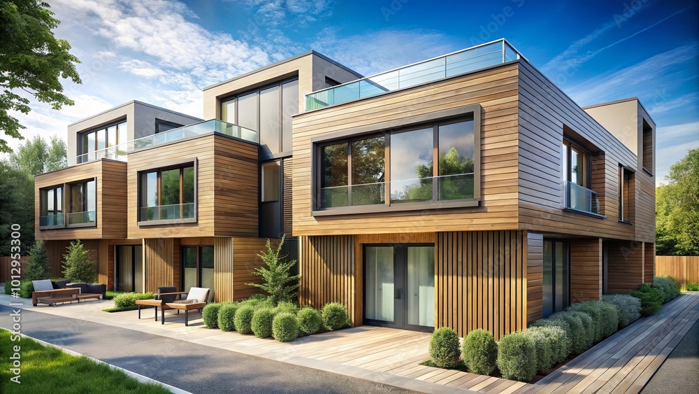 Fototapeta premium modern house in the city