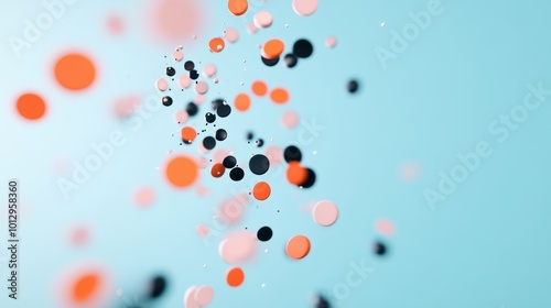 A scatter plot with data points clustered around different areas, illustrating data distribution.