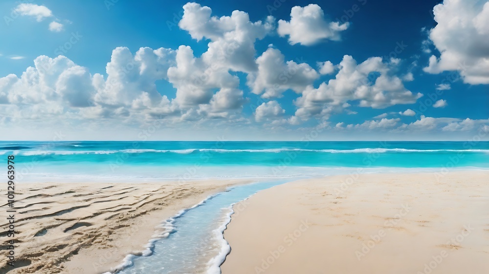 Cancun Beach. Beautiful sea and blue sky. Cancun Beach. Beautiful sea and blue sky.