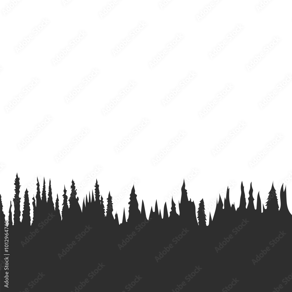 Forest Landscape Silhouette Forest Landscape Silhouette