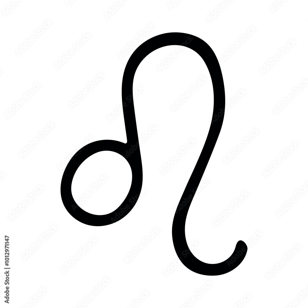 Hand drawn leo zodiac sign Esoteric symbol doodle Astrology clipart Element for design Hand drawn leo zodiac sign Esoteric symbol doodle Astrology clipart Element for design