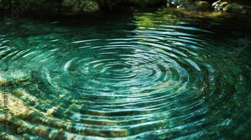 Rippling water surface in natural lake outdoors during daytime photo