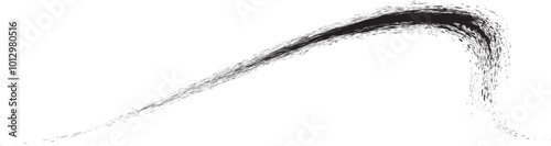 Decorative wavy line . Brush stroke waves. Abstract flow linear fluid design element .Zigzag wave. Wavy Music sounds lines. Squiggle brush stroke . Ornament design.Line art .Brush paint Vector 