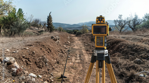 Total stations for accurate measurement and mapping of archaeological sites photo