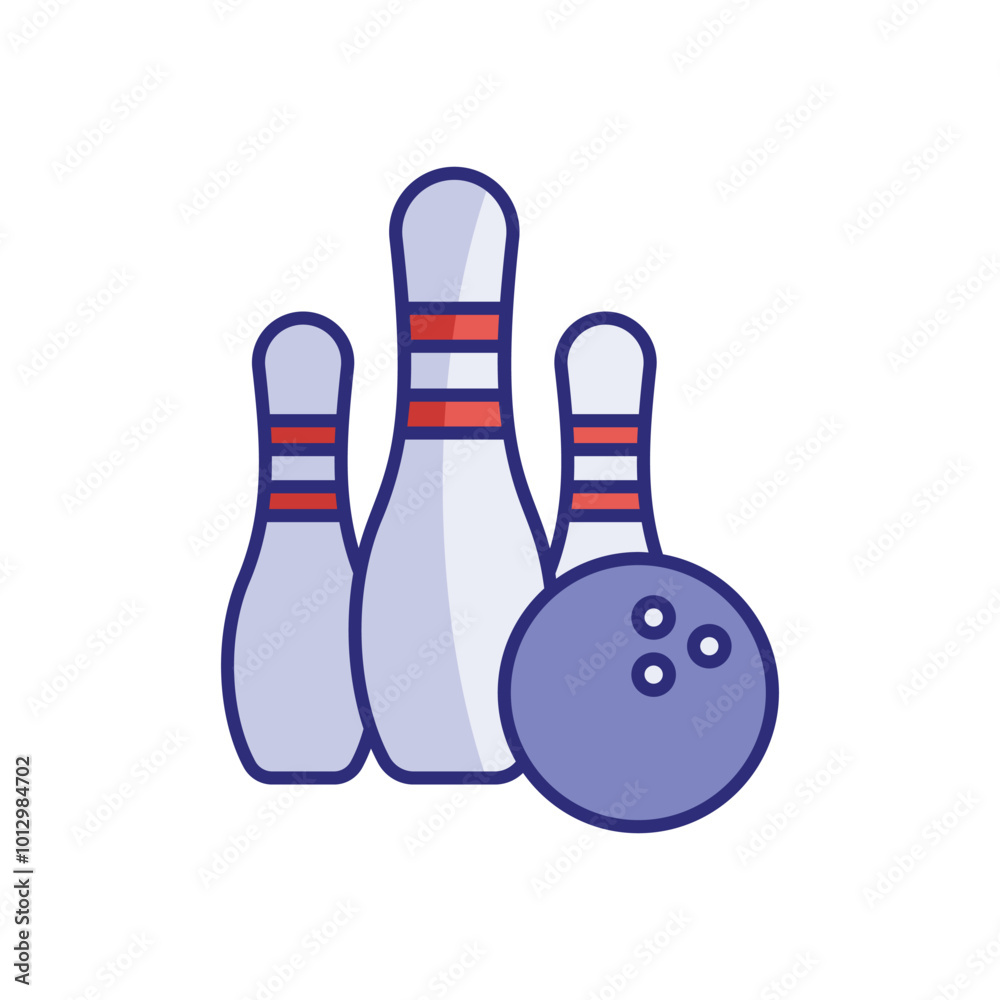 Bowling vector icon Bowling vector icon