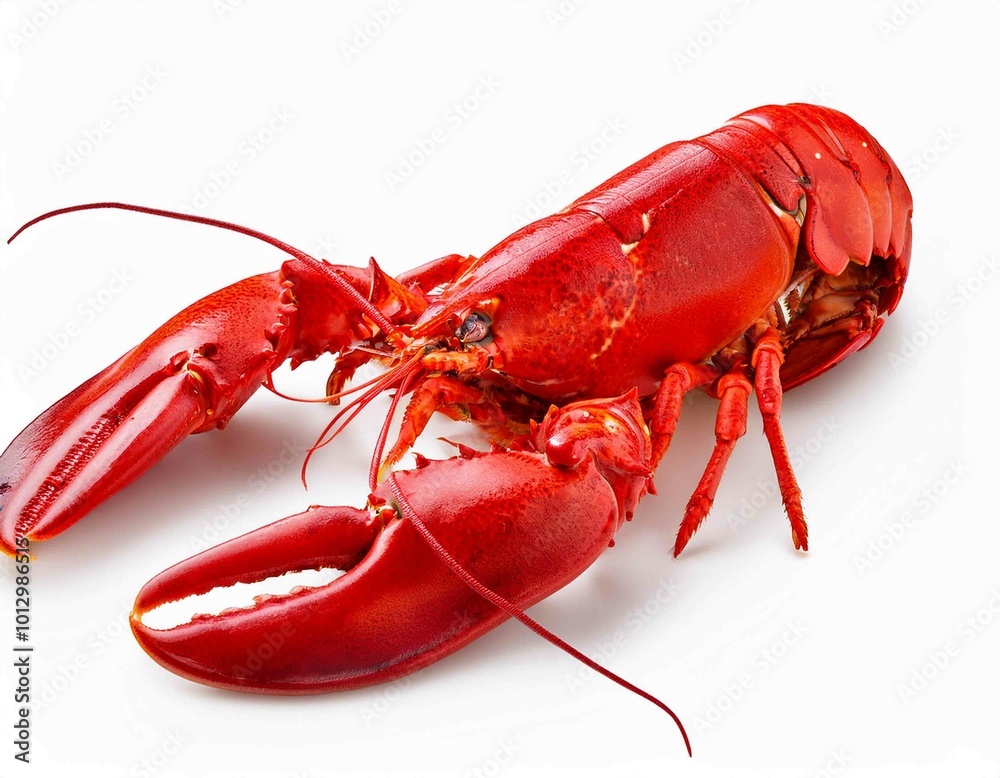 Red Lobster isolated on white, Steam Canadian lobster isolated on white background Red Lobster isolated on white, Steam Canadian lobster isolated on white background
