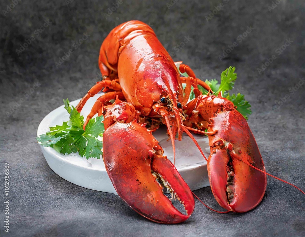 Red Lobster isolated on white, Steam Canadian lobster isolated on white background Red Lobster isolated on white, Steam Canadian lobster isolated on white background