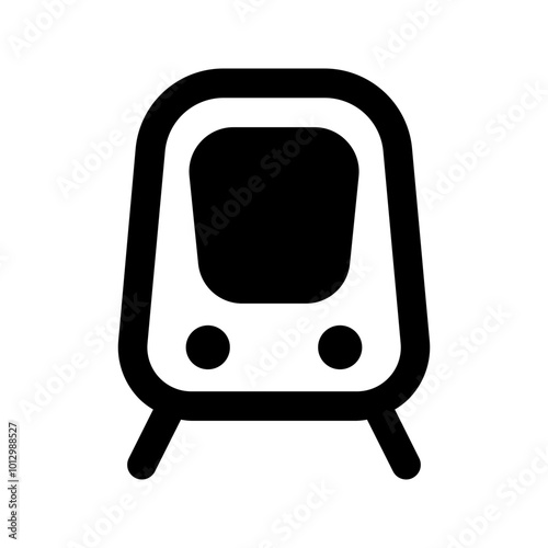 train glyph icon