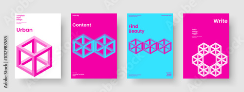 Modern Flyer Template. Geometric Report Layout. Isolated Poster Design. Background. Banner. Brochure. Business Presentation. Book Cover. Pamphlet. Handbill. Leaflet. Journal. Notebook. Advertising