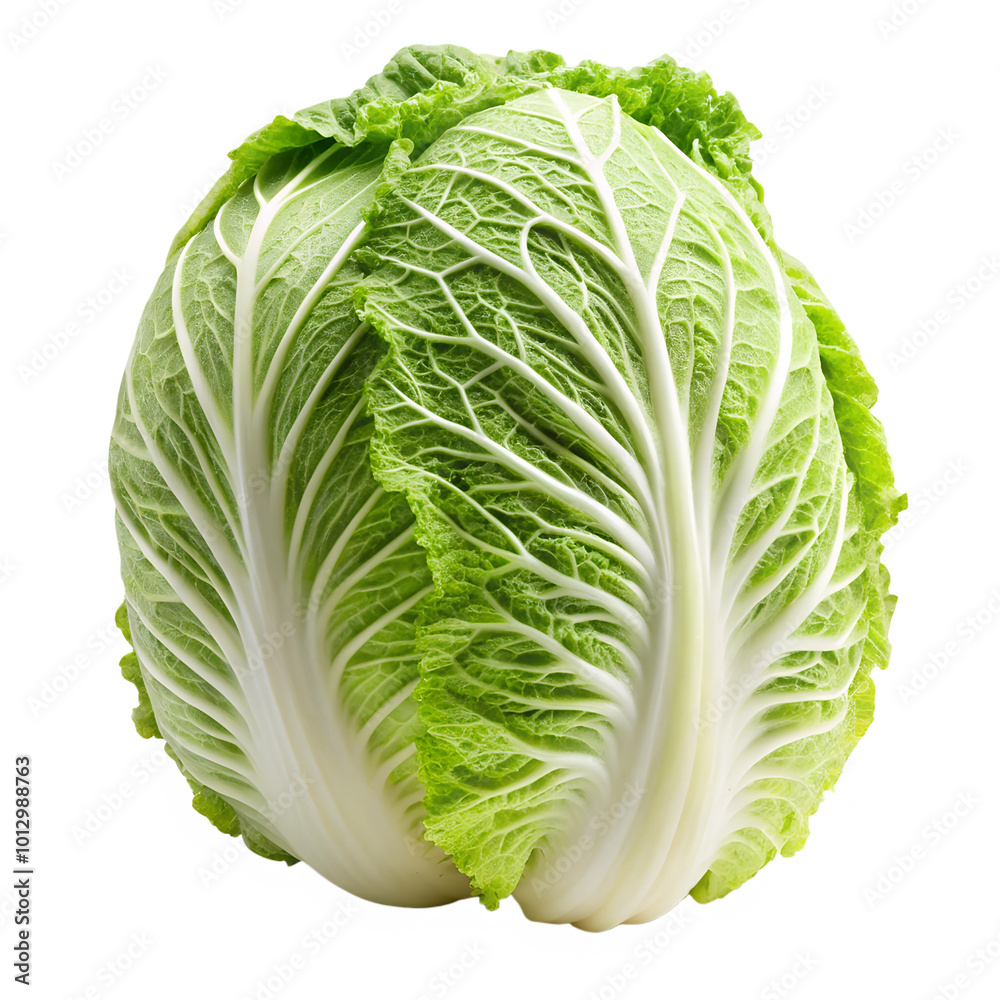 Napa cabbage isolated on a transparent background