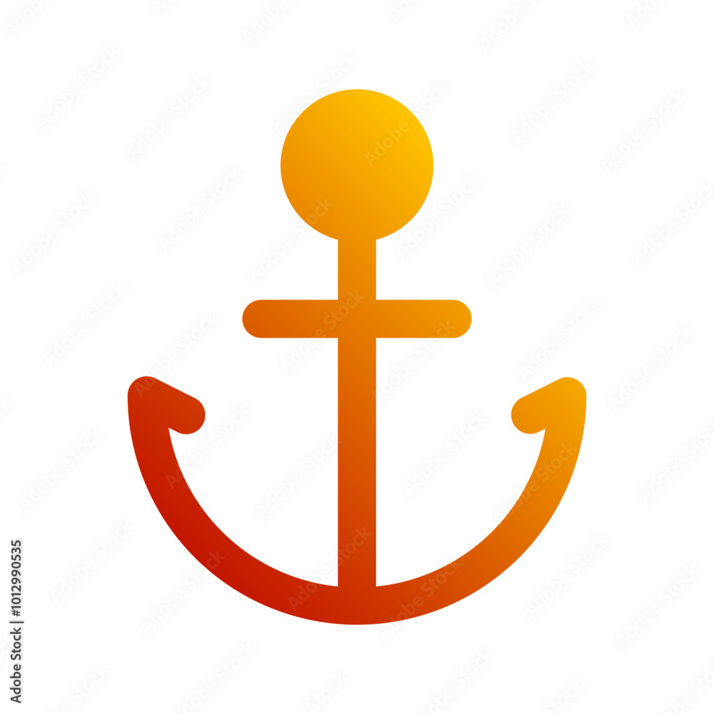 anchor gradient icon anchor gradient icon