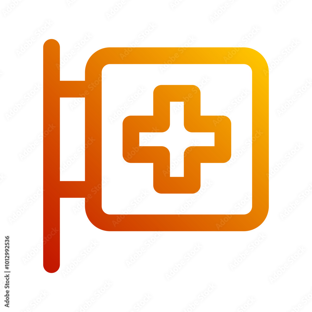hospital gradient icon hospital gradient icon