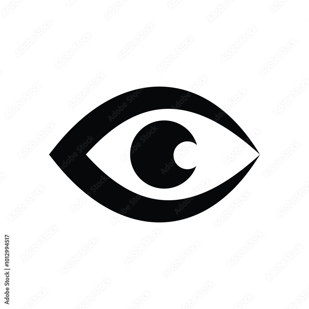Eye icon logo design template isolated illustration Eye icon logo design template isolated illustration