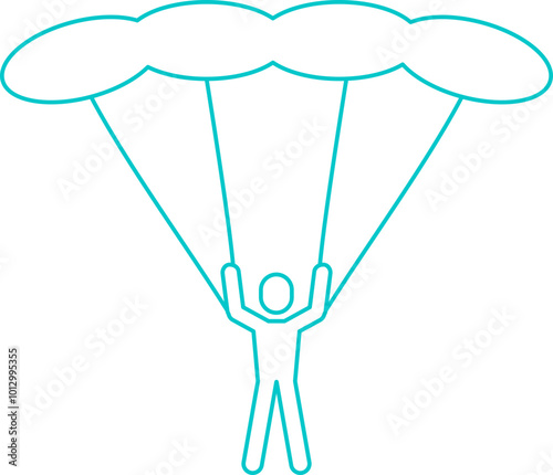 Skydiving Icon
