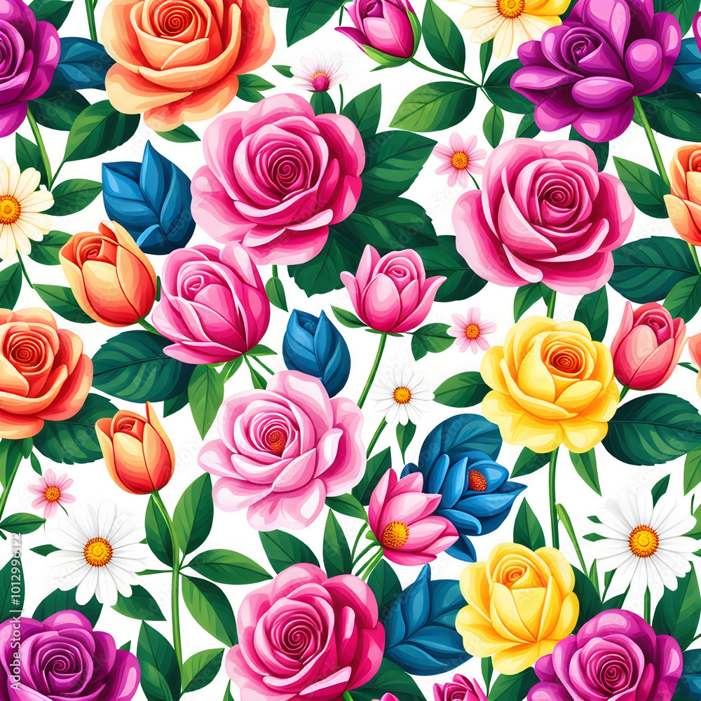 seamless pattern with roses seamless pattern with roses