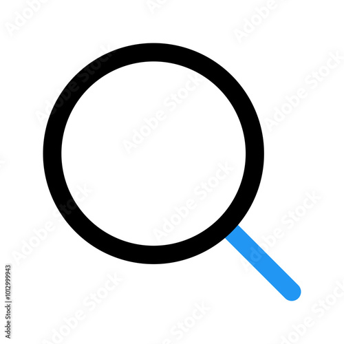 search outline color icon