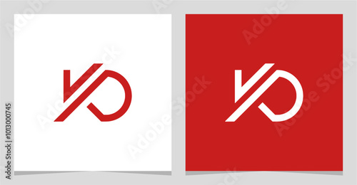 KD DK K D Letter Minimalist Logo Vector , Initial Logo for Brand Company , Lettering Font Logo Monogram Element Vector