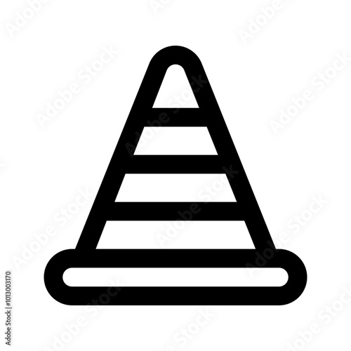 cone line icon