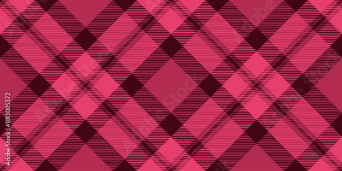 Fancy textile seamless fabric, new background pattern tartan. Foot check vector plaid texture in red and temptation colors.