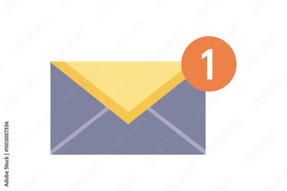 Clean and Elegant Vector Illustration Featuring Simple Envelope Icon with Badge
Clean and Elegant Vector Illustration Featuring Simple Envelope Icon with Badge