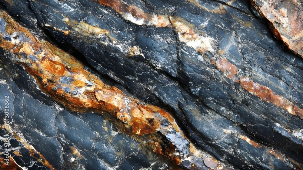 Detailed View of Colorful Textured Rock. Detailed View of Colorful Textured Rock.