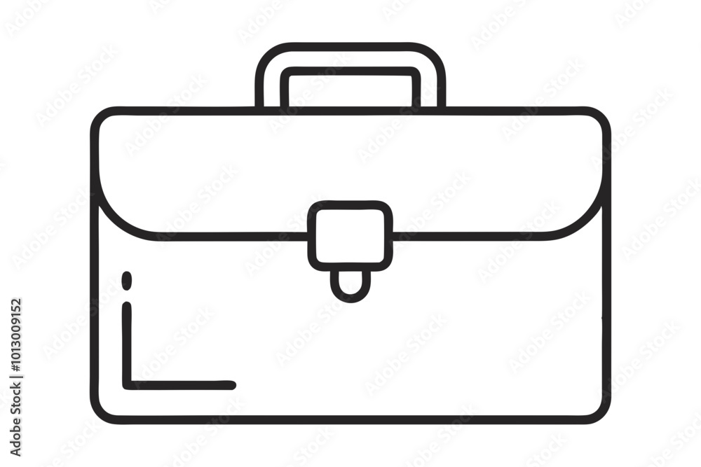 Simple Minimalist Line Art Briefcase Icon Showcasing a Crisp Vector Illustration
Simple Minimalist Line Art Briefcase Icon Showcasing a Crisp Vector Illustration
