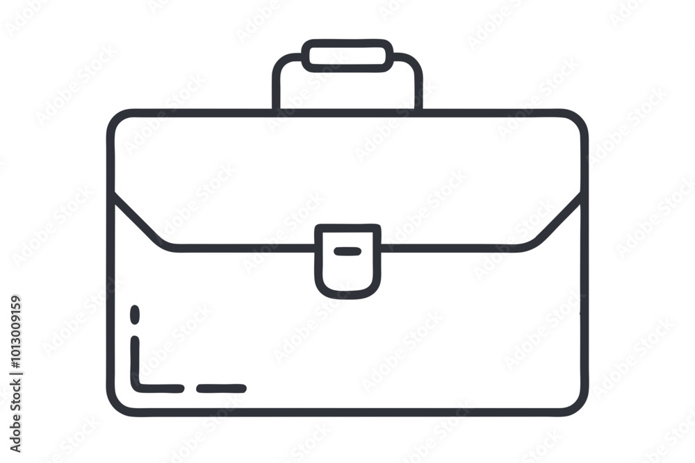 Clean and Modern Minimalist Line Art Briefcase Icon with Stylish Vector Illustration
Clean and Modern Minimalist Line Art Briefcase Icon with Stylish Vector Illustration