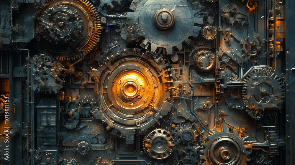 Intricate Steampunk Gears and Machinery Intricate Steampunk Gears and Machinery