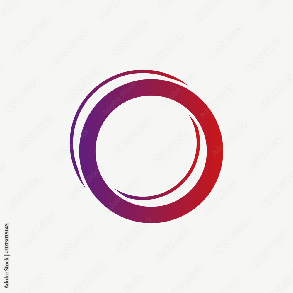 Minimalist Modern Circle Logo Vector Illustration Minimalist Modern Circle Logo Vector Illustration