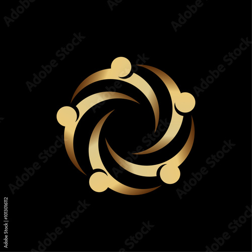 Minimalist Community Organisation Logo Vector Illustration