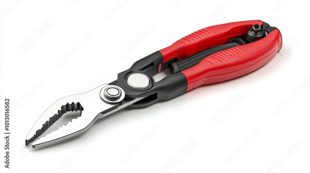 Heavy-duty bolt cutters isolated on a white background industrial tool for cutting metal and heavy materials. Generative AI Heavy-duty bolt cutters isolated on a white background industrial tool for cutting metal and heavy materials. Generative AI