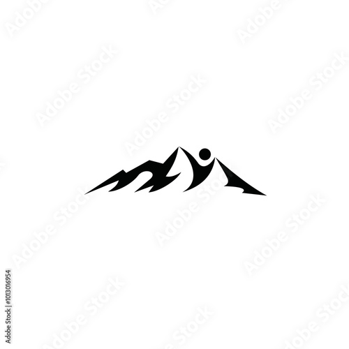 healthy mountain vector