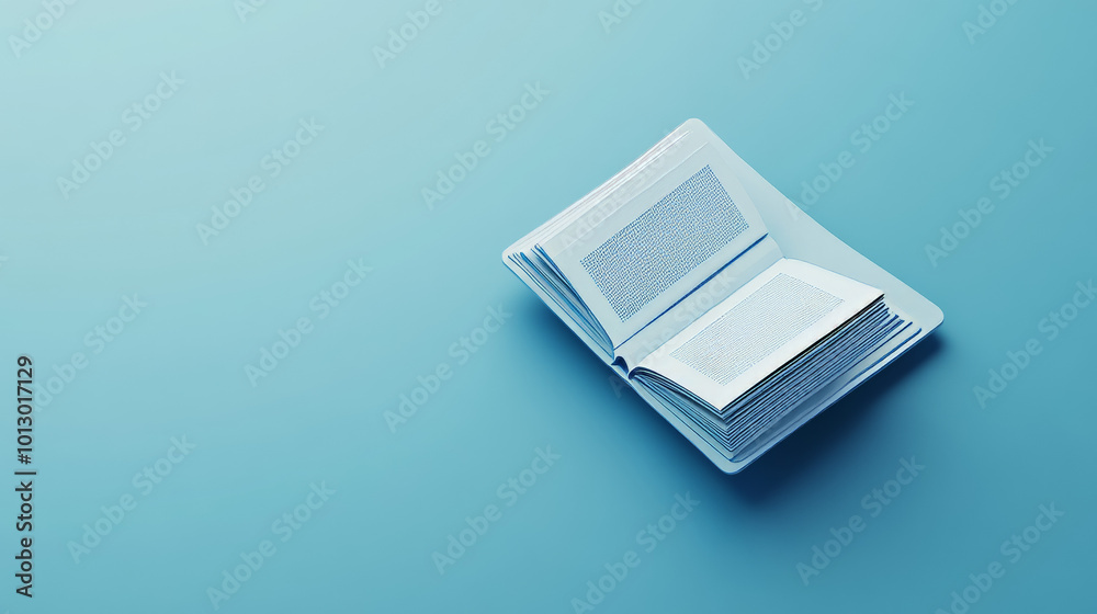 A computer tablet and an open book sit against a blue background.This simple design symbolizes online learning, suggesting that books and technology can work together for education.low poly wireframe. A computer tablet and an open book sit against a blue background.This simple design symbolizes online learning, suggesting that books and technology can work together for education.low poly wireframe.