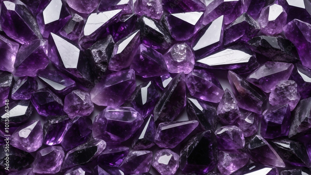 Closeup of Jagged Amethyst Crystals Filling the Frame Closeup of Jagged Amethyst Crystals Filling the Frame
